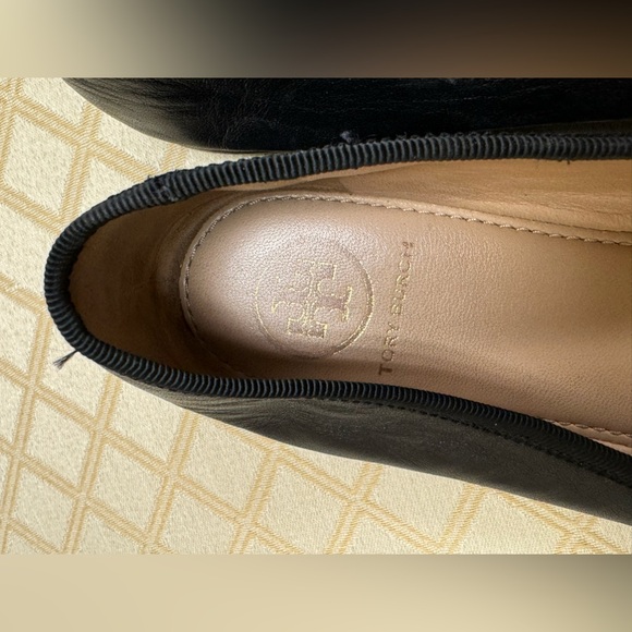 Tory Burch Laila Driver Ballet Flats, Nappa Leather/Grosgrain, Perfect Black - Picture 6 of 7